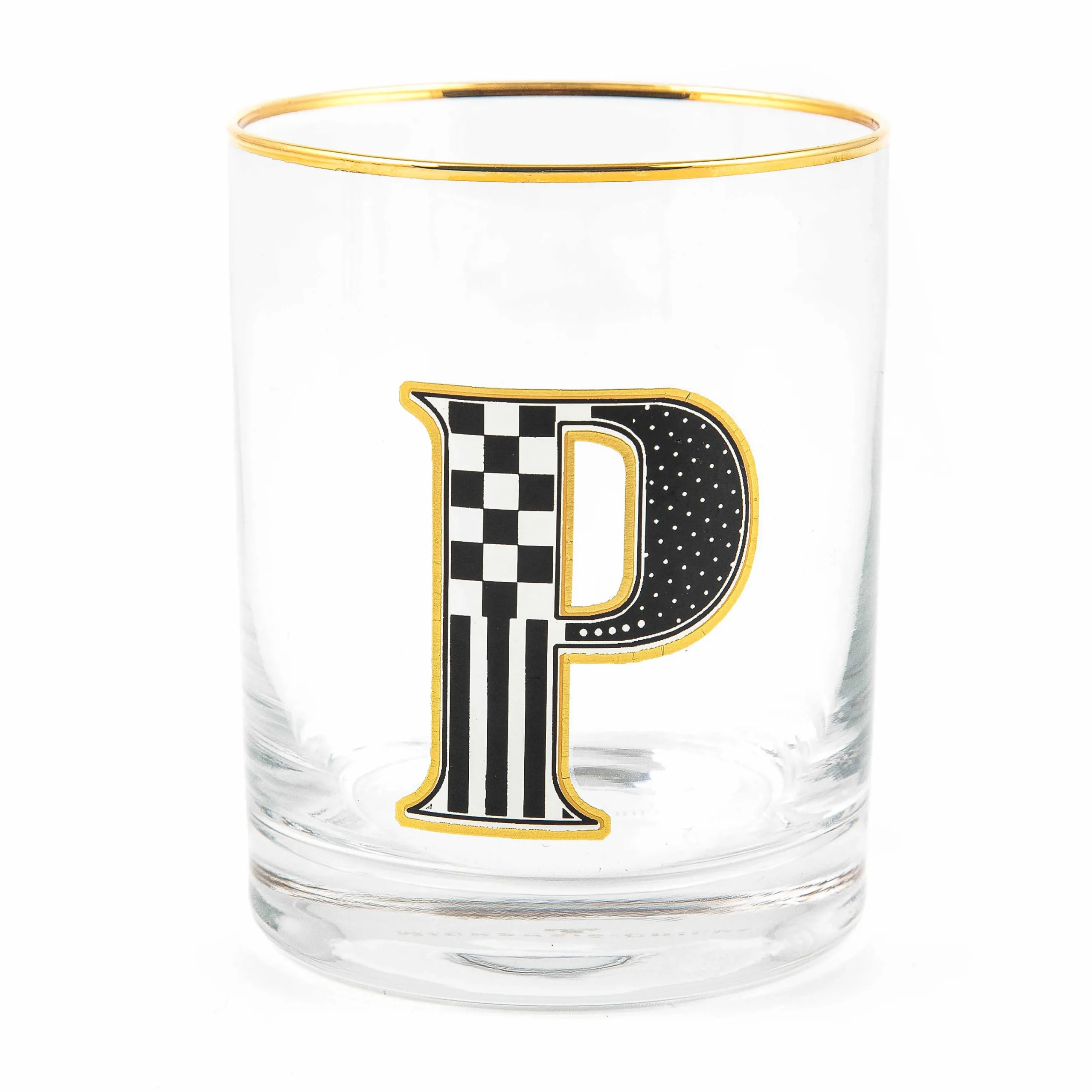 MacKenzie-Childs Monogram Tumbler - P| Holiday|Drinkware