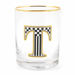 MacKenzie-Childs Monogram Tumbler - T| Holiday|Drinkware