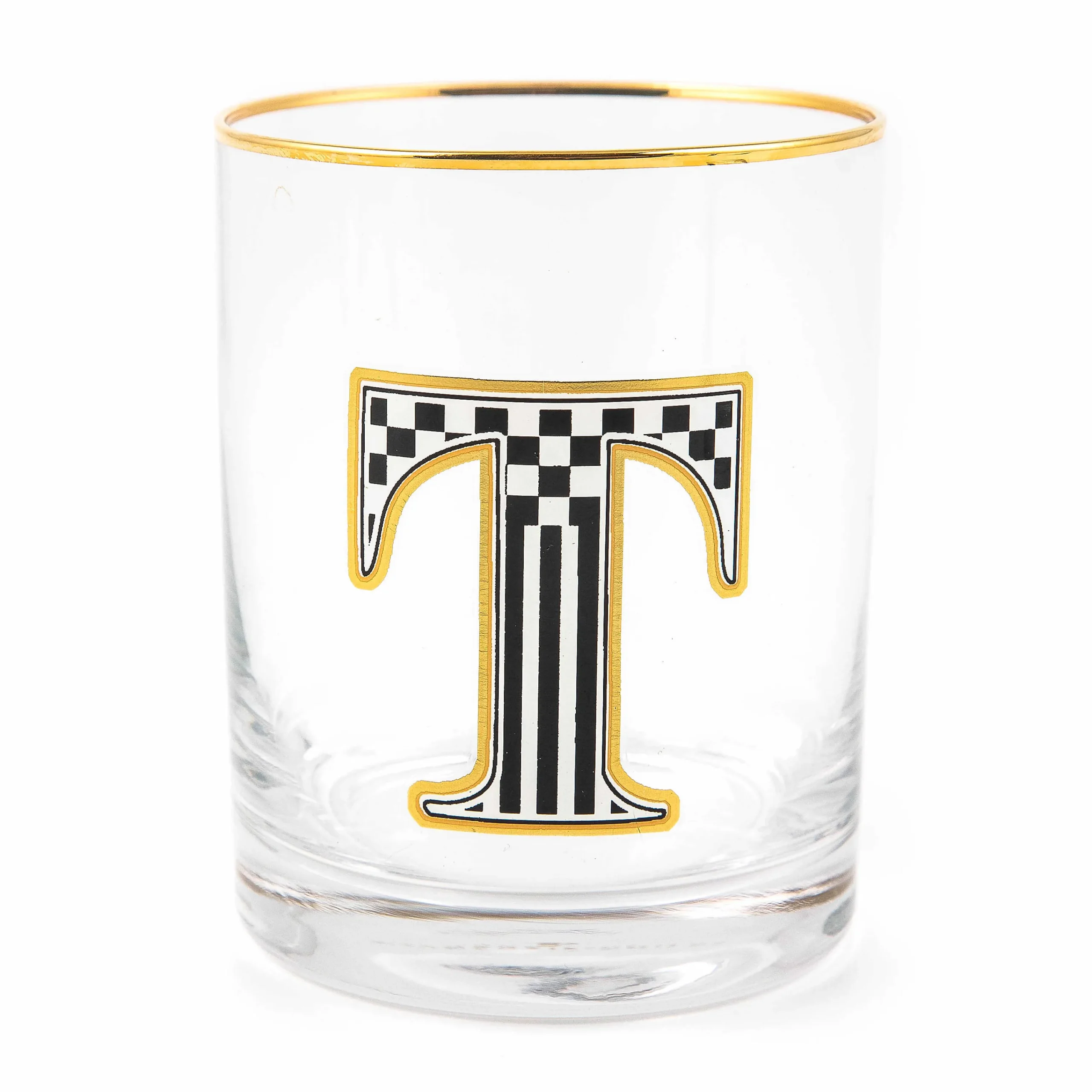 MacKenzie-Childs Monogram Tumbler - T| Holiday|Drinkware