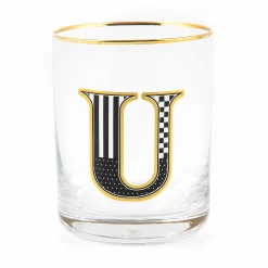 MacKenzie-Childs Monogram Tumbler - U| Holiday|Drinkware