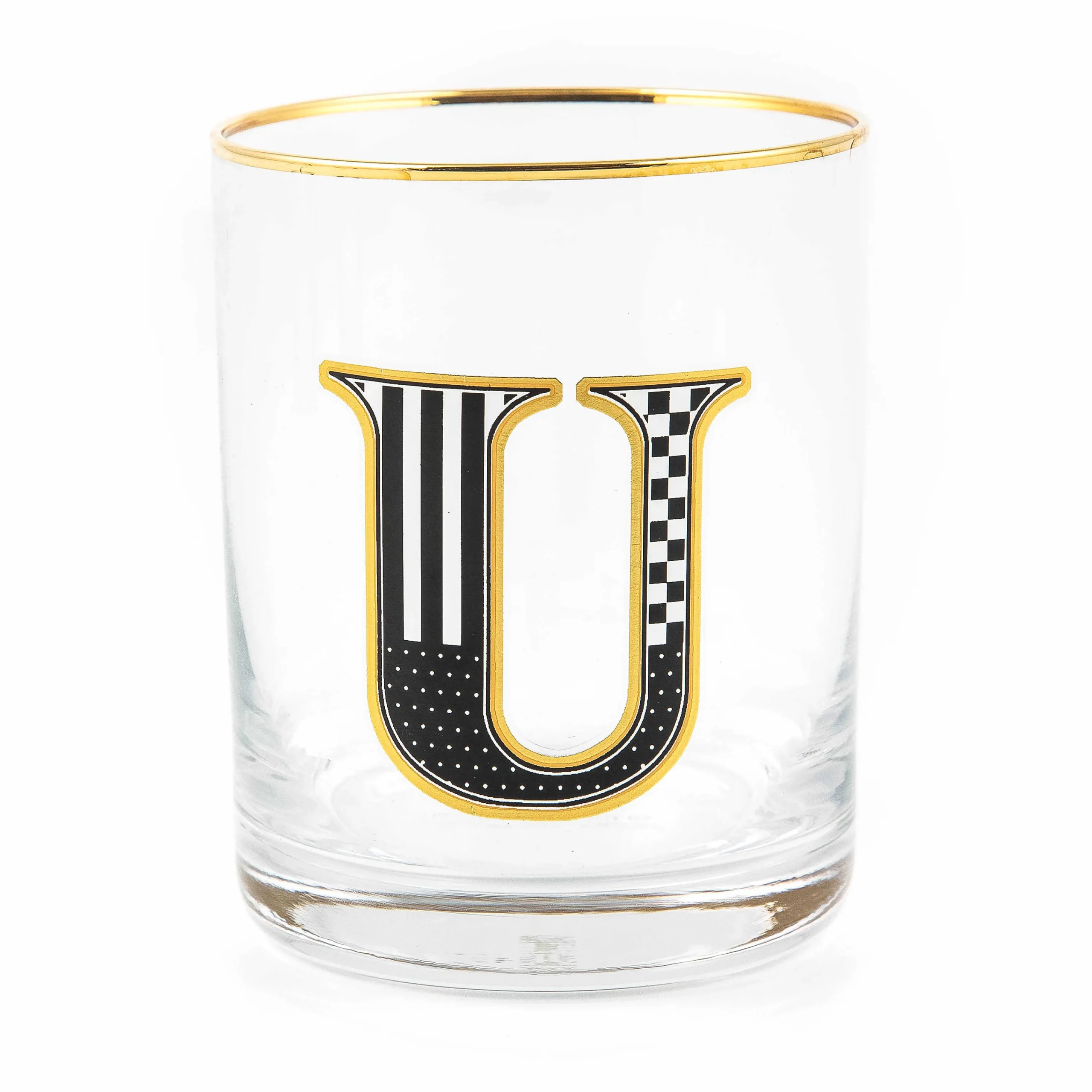 MacKenzie-Childs Monogram Tumbler - U| Holiday|Drinkware