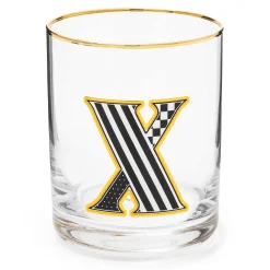 MacKenzie-Childs Monogram Tumbler - X| Holiday|Drinkware