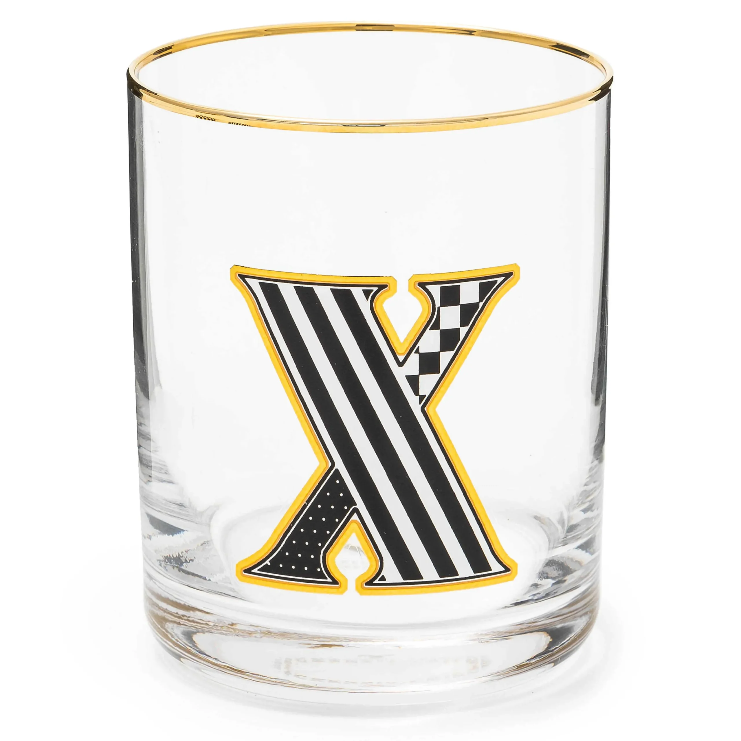MacKenzie-Childs Monogram Tumbler - X| Holiday|Drinkware