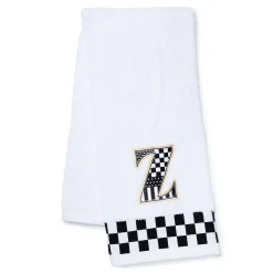 MacKenzie-Childs Monogram Z Check Hand Towel| Bath & Bath Accessories