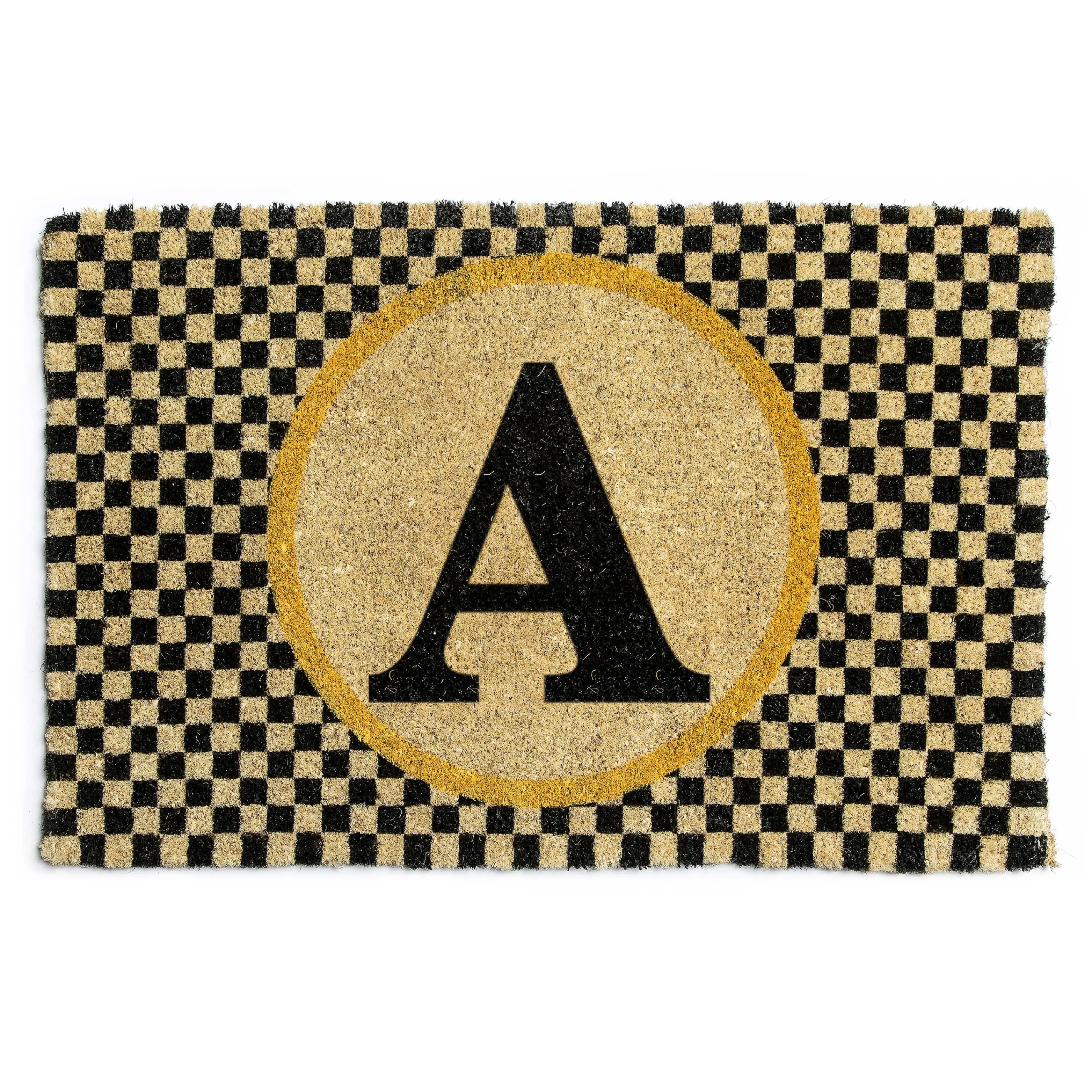 MacKenzie-Childs Monogrammed A Entrance Mat| Outdoor|Rugs