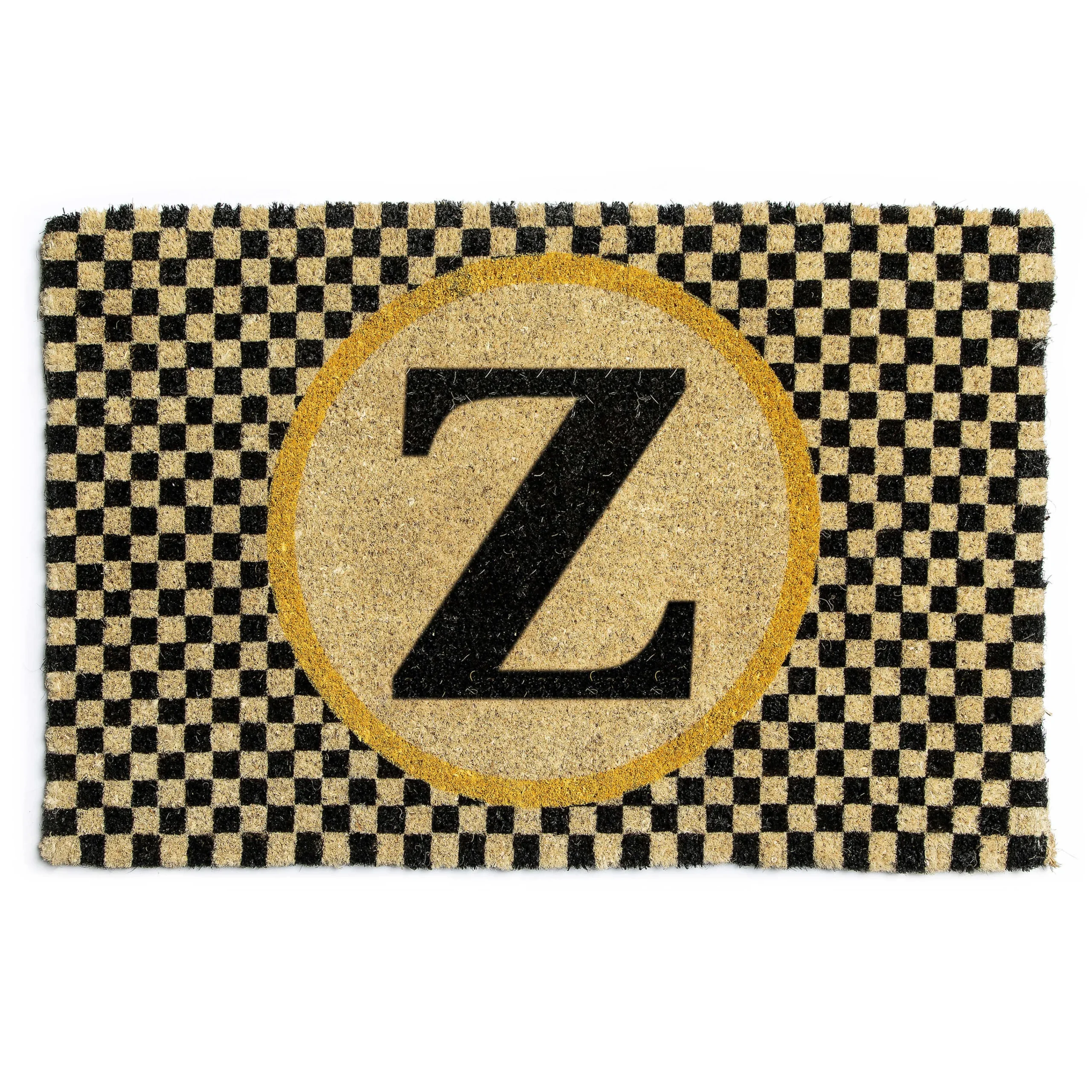 MacKenzie-Childs Monogrammed Z Entrance Mat| Outdoor|Rugs