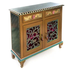 MacKenzie-Childs Moonlight Garden Chest| Storage Furniture|Living Room