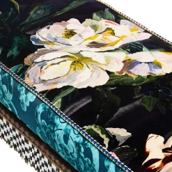 MacKenzie-Childs Moonlight Garden Floral Scuttlebutt Bench| Living Room|Bedroom