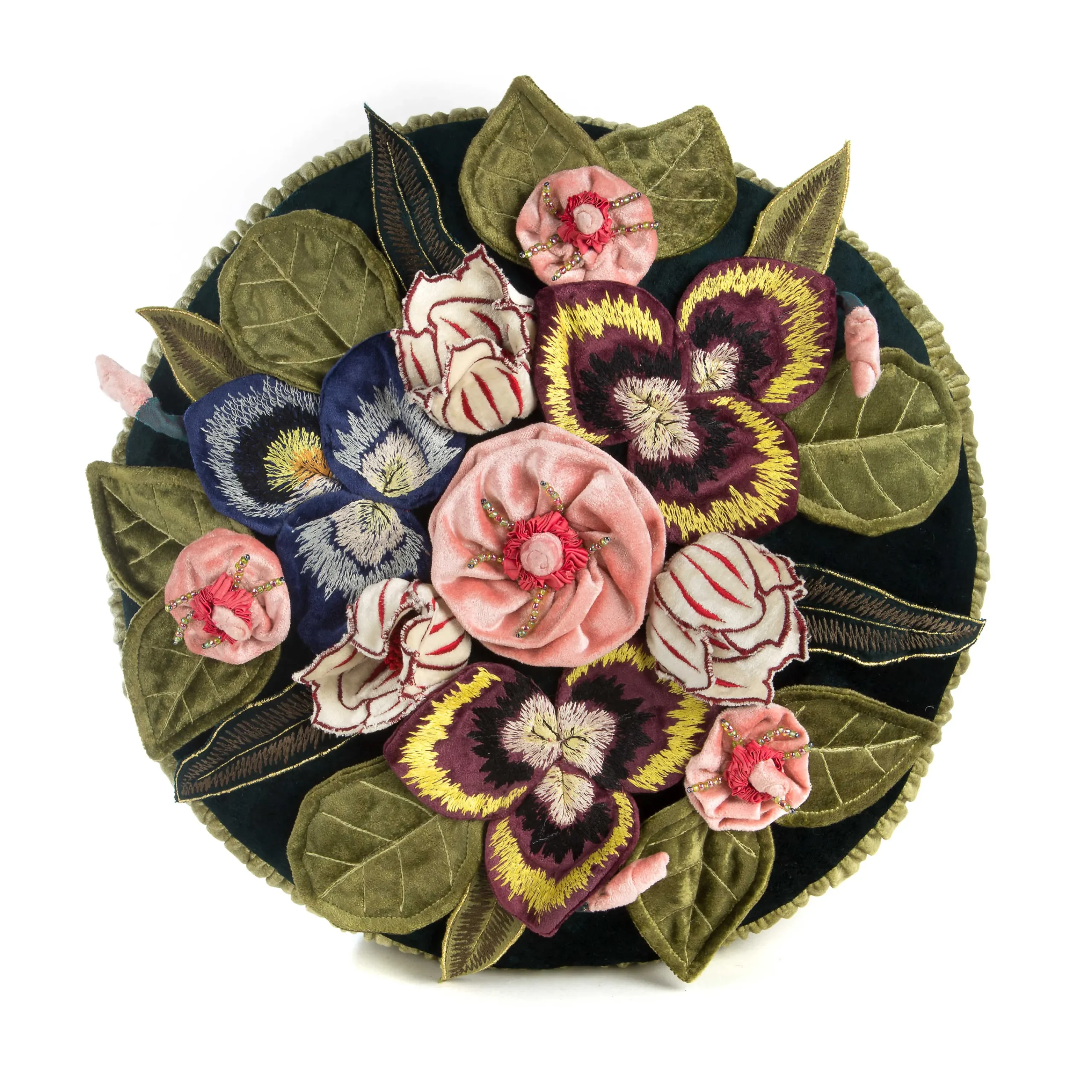 MacKenzie-Childs Moonlight Garden Round Throw Pillow| Pillows, Throws, & Cushions