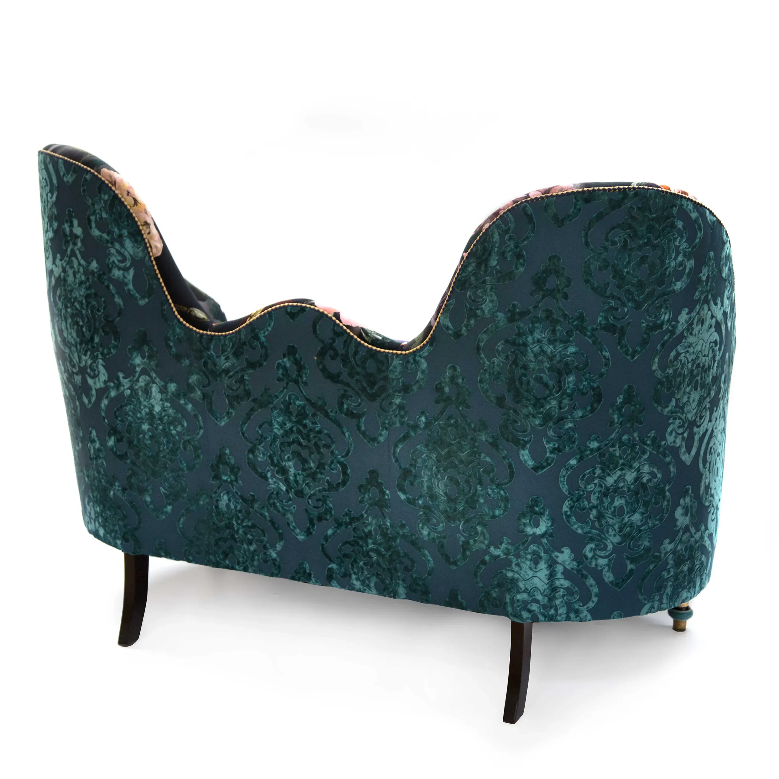MacKenzie-Childs Moonlight Garden Tete-a-Tete Settee| Living Room
