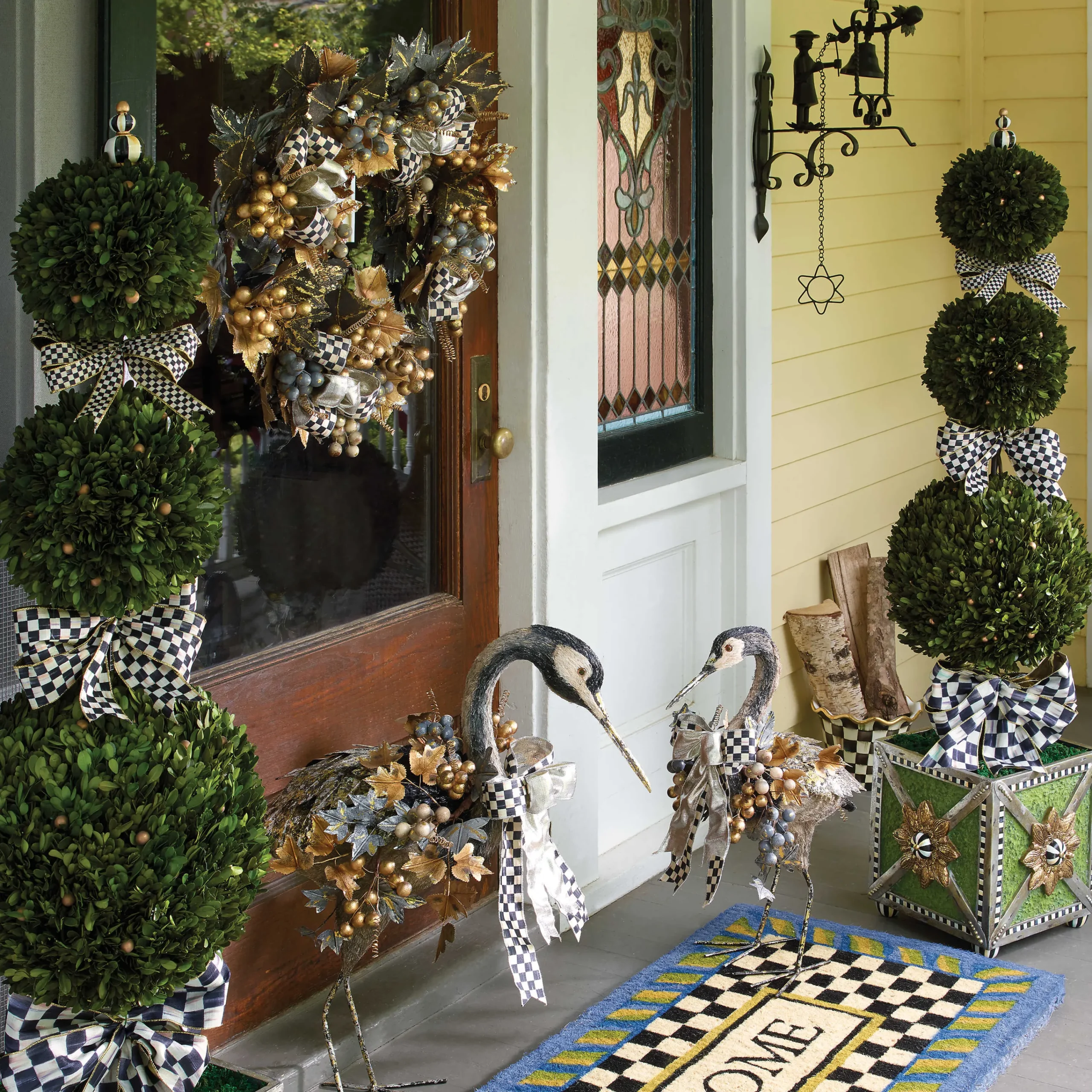 MacKenzie-Childs Mrs. Powers Dinner Door Bell| Spring|Outdoor