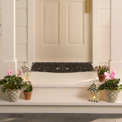 MacKenzie-Childs Mrs. Powers Rubber Door Mat| Outdoor|Rugs