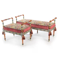 MacKenzie-Childs Musette 2' Bench| Entryway Furniture|Living Room