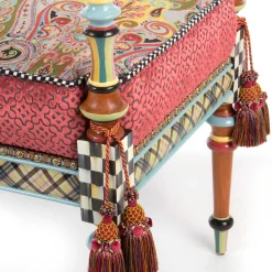 MacKenzie-Childs Musette 4' Bench| Entryway Furniture|Living Room