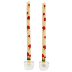 MacKenzie-Childs Mushroom Dinner Candles, Set of 2| Candles & Fragrances|Fall Entertaining