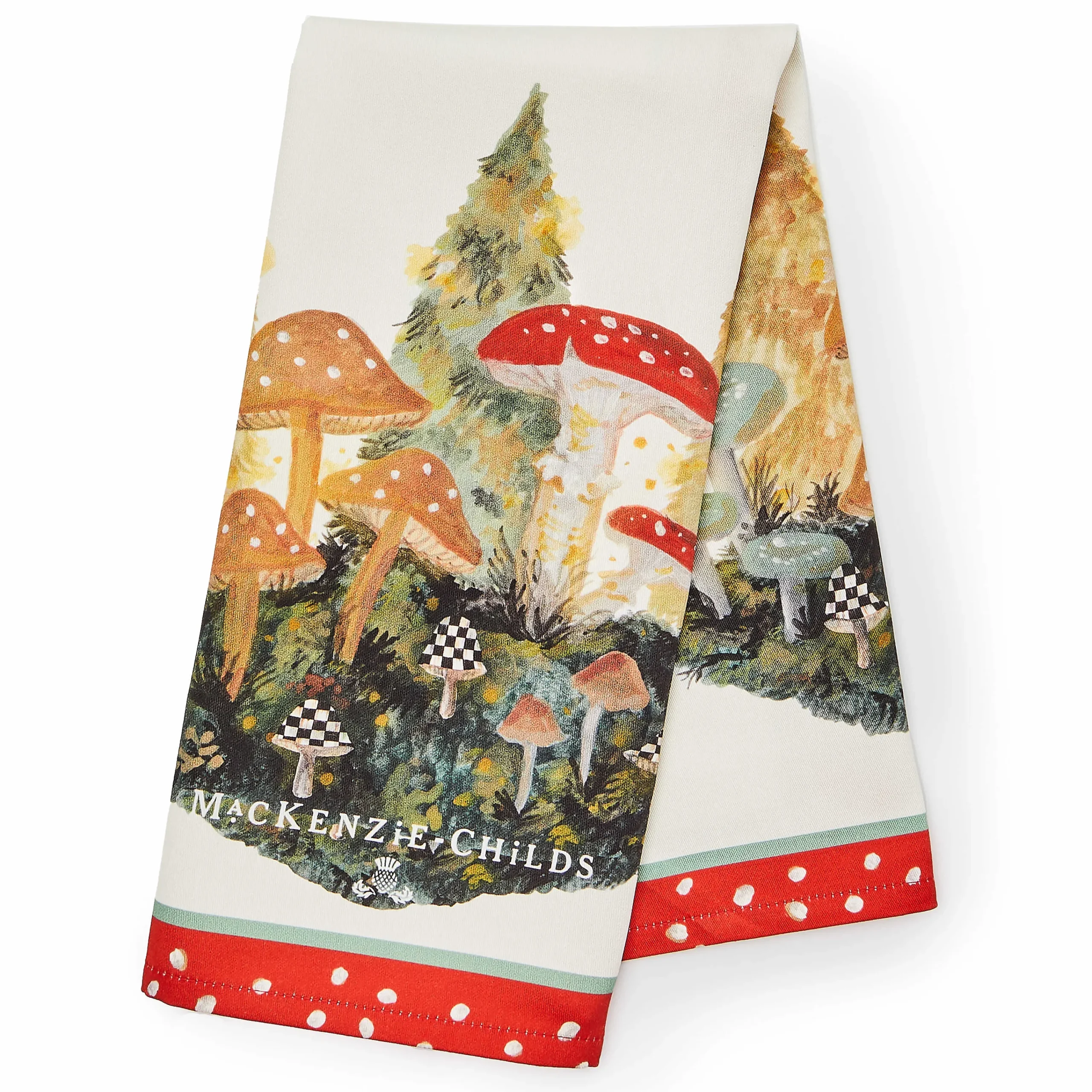 MacKenzie-Childs Mushroom Dish Towel| The Fall Shop|Kitchen & Table Linens