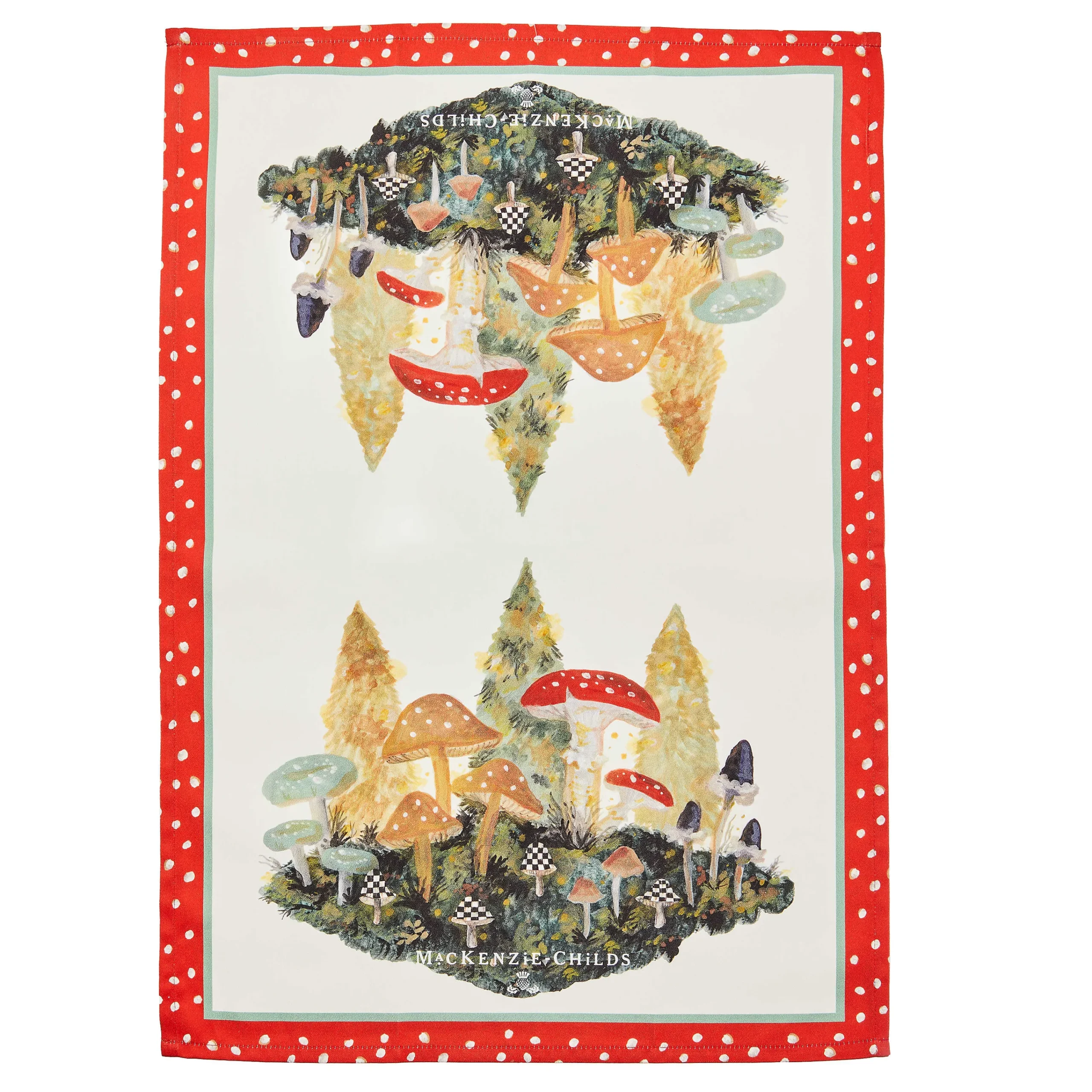 MacKenzie-Childs Mushroom Dish Towel| The Fall Shop|Kitchen & Table Linens
