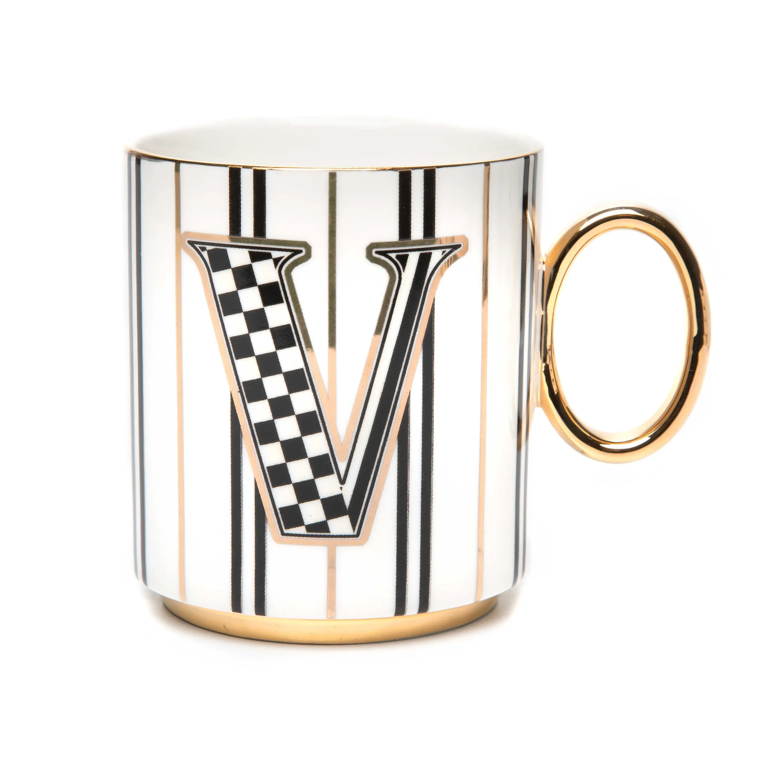MacKenzie-Childs My Mug - V| Drinkware|Dinnerware & Flatware