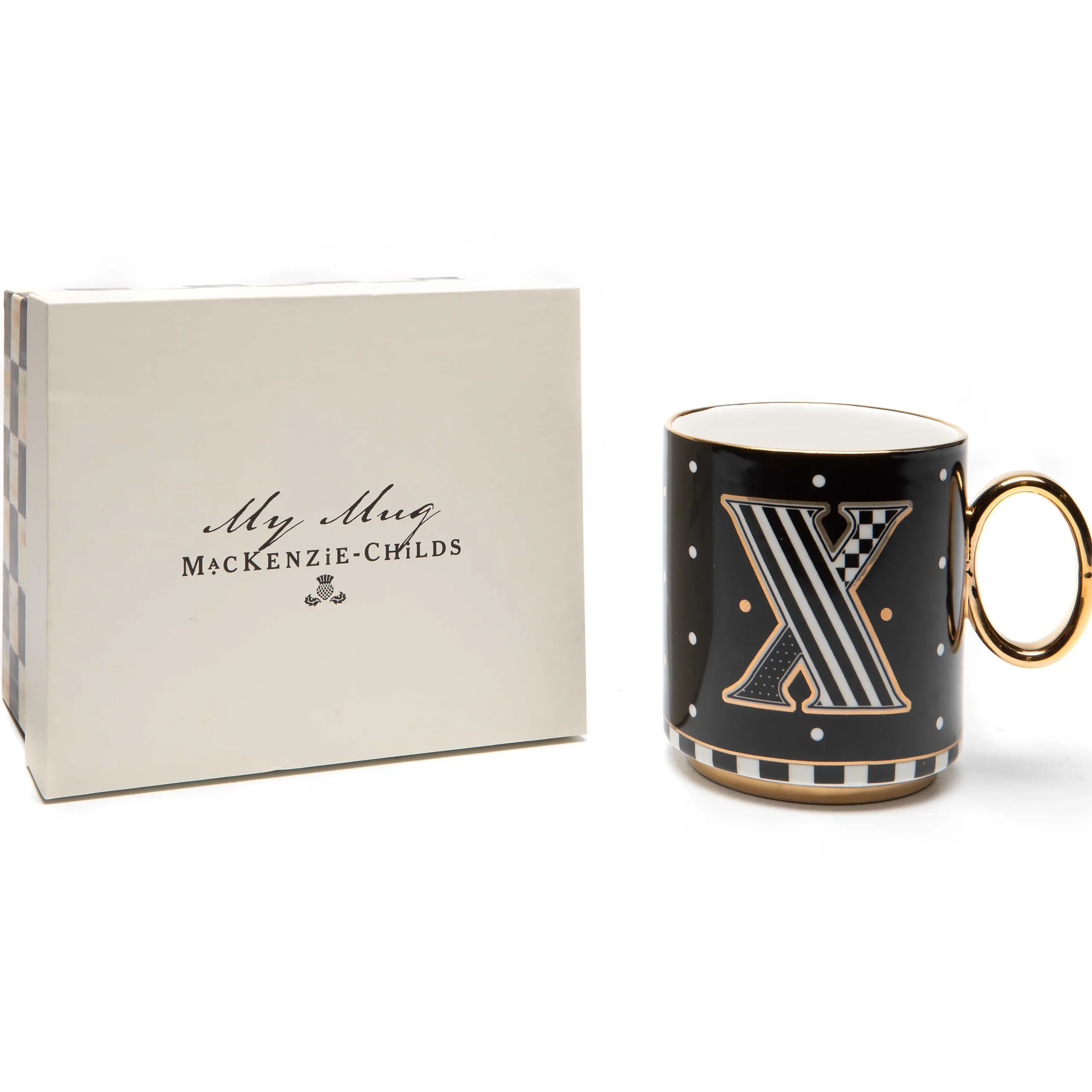 MacKenzie-Childs My Mug - X| Drinkware|Dinnerware & Flatware