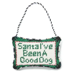 MacKenzie-Childs Needlepoint Dog Lover Ornament| Holiday