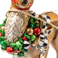MacKenzie-Childs Night Before Christmas Santa Sleigh| Holiday|Room Accents