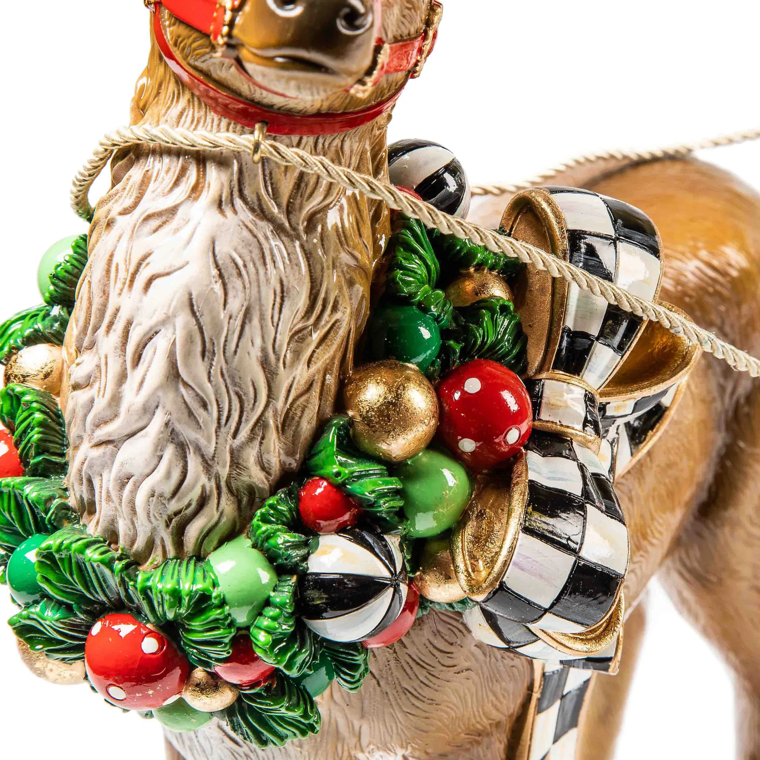 MacKenzie-Childs Night Before Christmas Santa Sleigh| Holiday|Room Accents