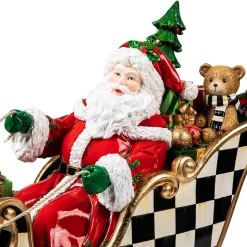 MacKenzie-Childs Night Before Christmas Santa Sleigh| Holiday|Room Accents