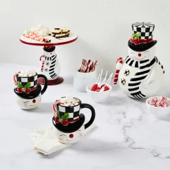 MacKenzie-Childs Nostalgia Snowman Cookie Jar| Kitchen Storage & Organization