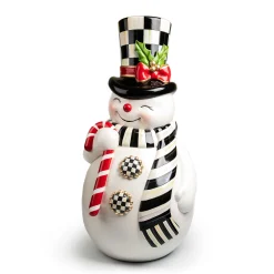 MacKenzie-Childs Nostalgia Snowman Trophy Figure| Holiday|Outdoor