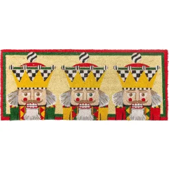 MacKenzie-Childs Nutcracker Double Door Entrance Mat| Holiday|Outdoor