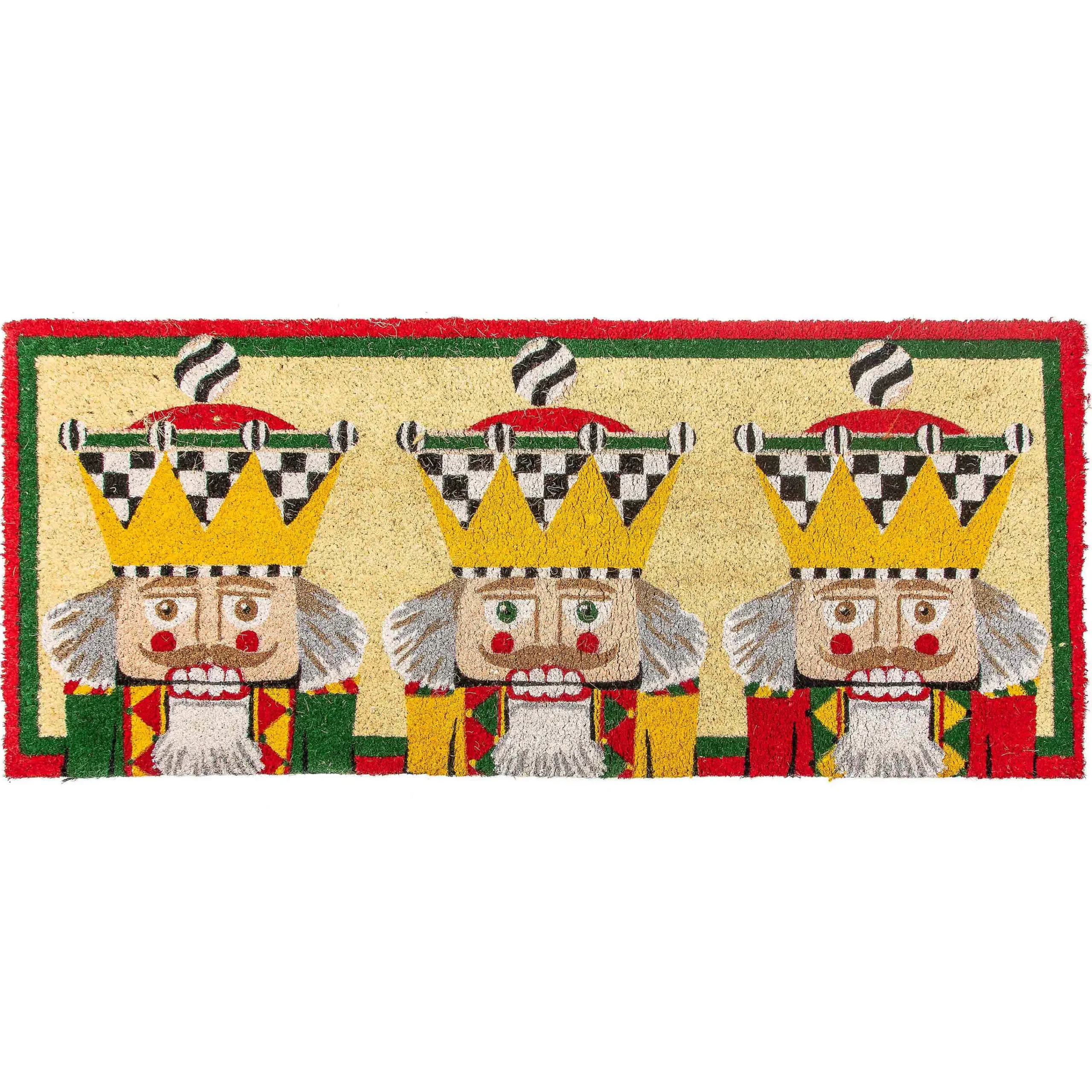 MacKenzie-Childs Nutcracker Double Door Entrance Mat| Holiday|Outdoor