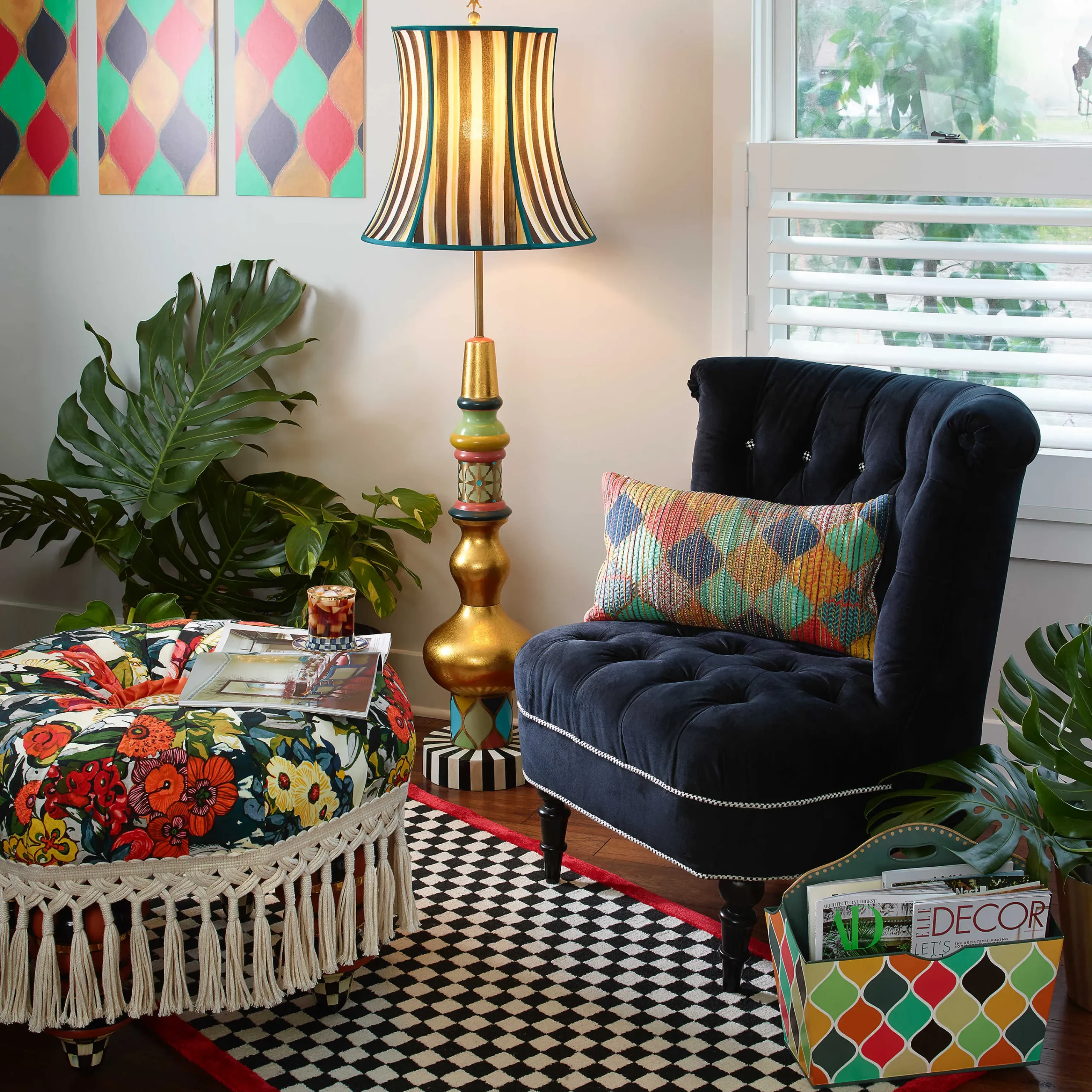 MacKenzie-Childs Ogee Floor Lamp| Lighting