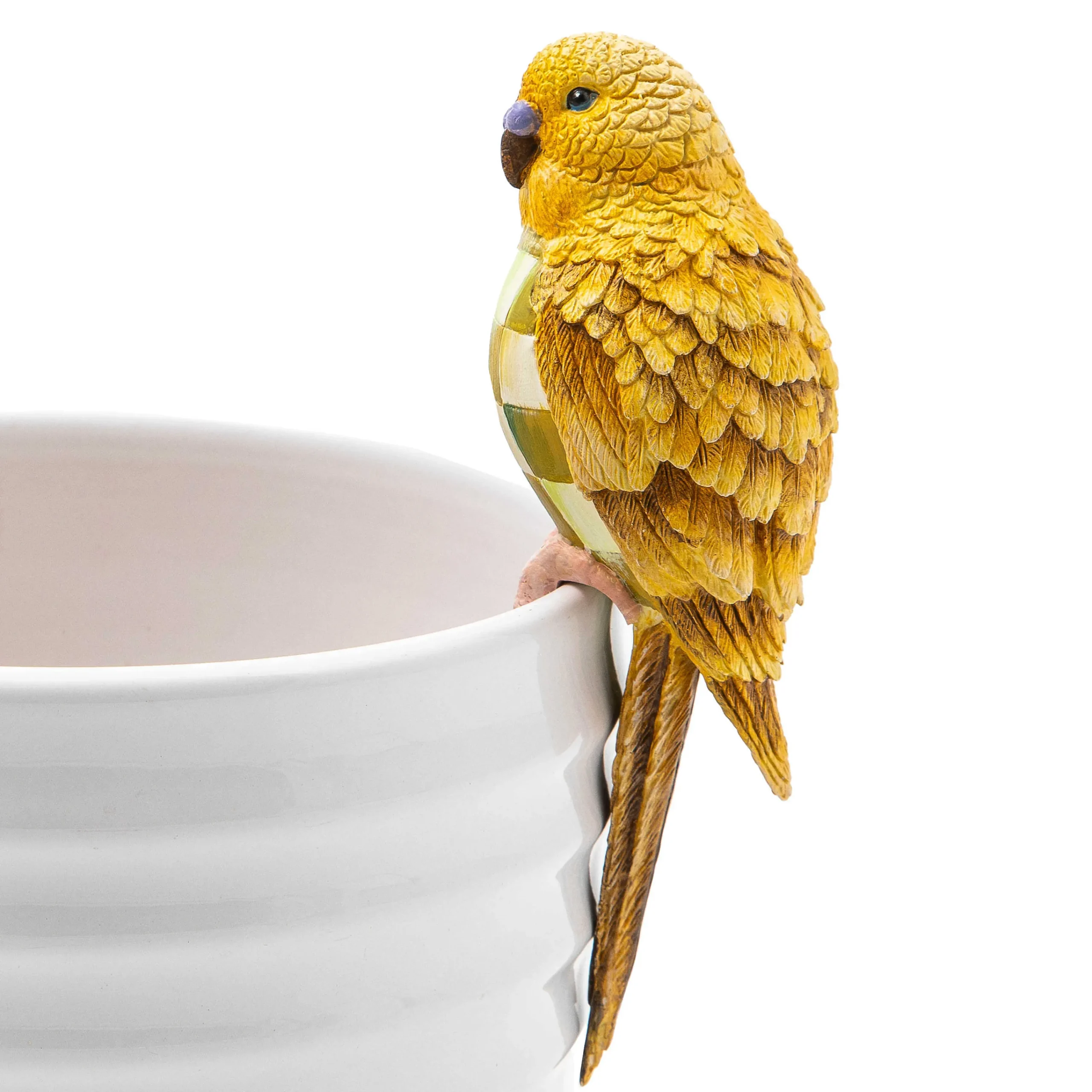 MacKenzie-Childs Parakeet Pot Climber - Chartreuse| Spring|Greenery & Florals