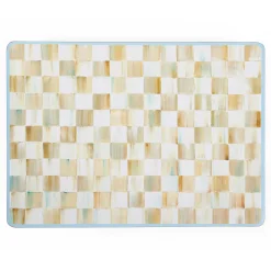 MacKenzie-Childs Parchment Check Cork Back Placemats, Set of 4| Table Accessories|Kitchen & Table Linens