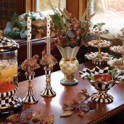 MacKenzie-Childs Parchment Check Great Vase| Room Accents