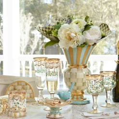 MacKenzie-Childs Parchment Check Great Vase| Room Accents