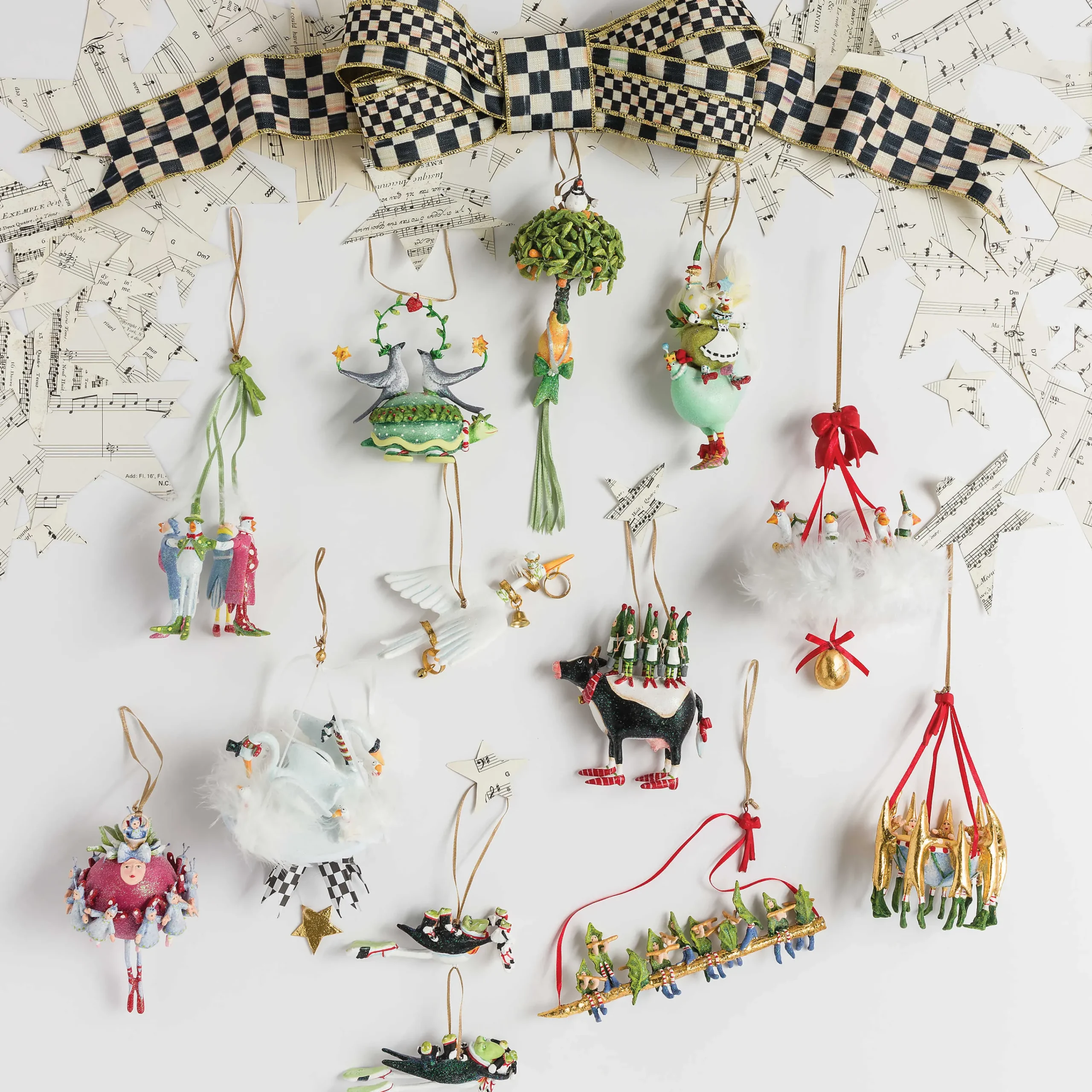 MacKenzie-Childs Patience Brewster 12 Days 2 Turtle Doves Ornament| Holiday