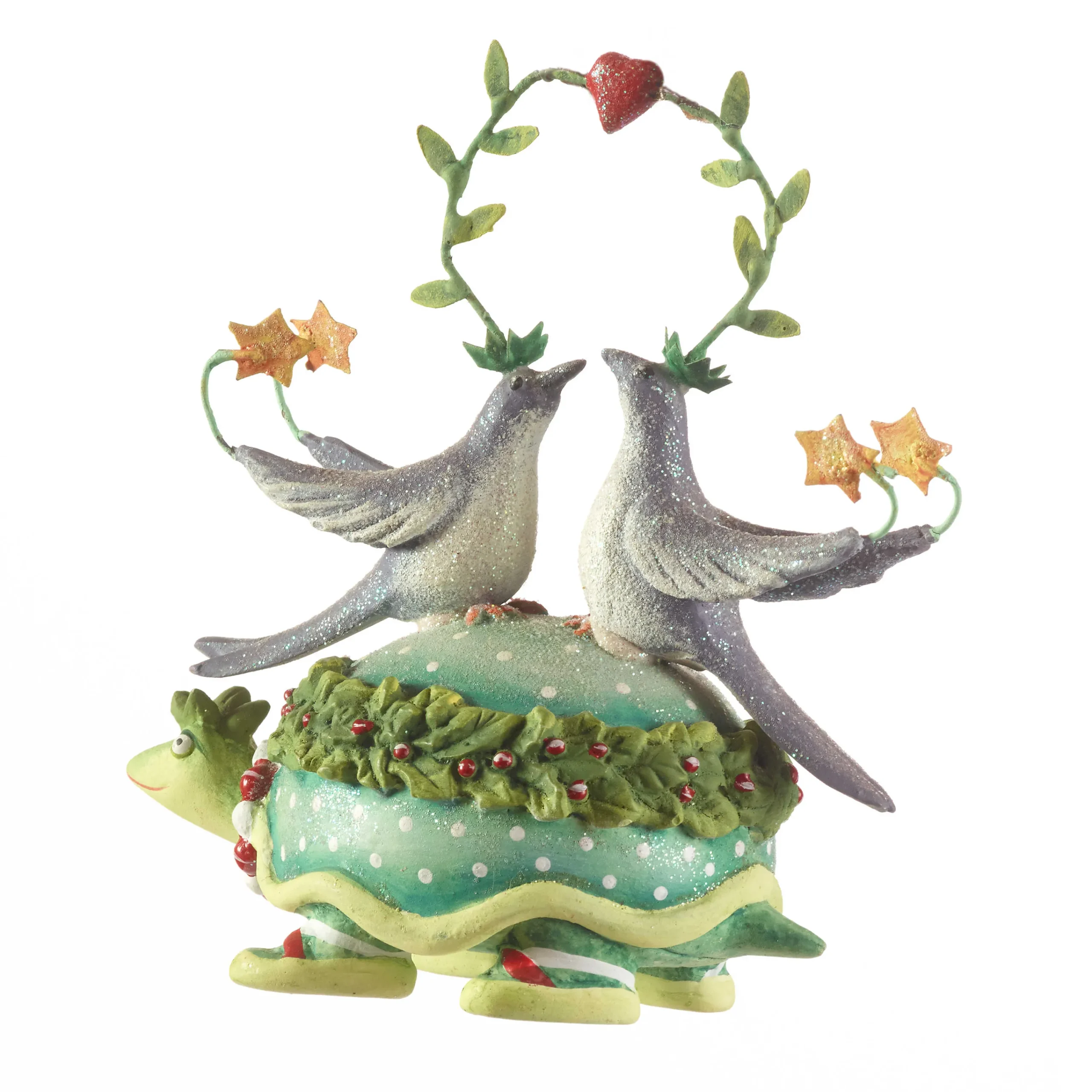MacKenzie-Childs Patience Brewster 12 Days 2 Turtle Doves Ornament| Holiday