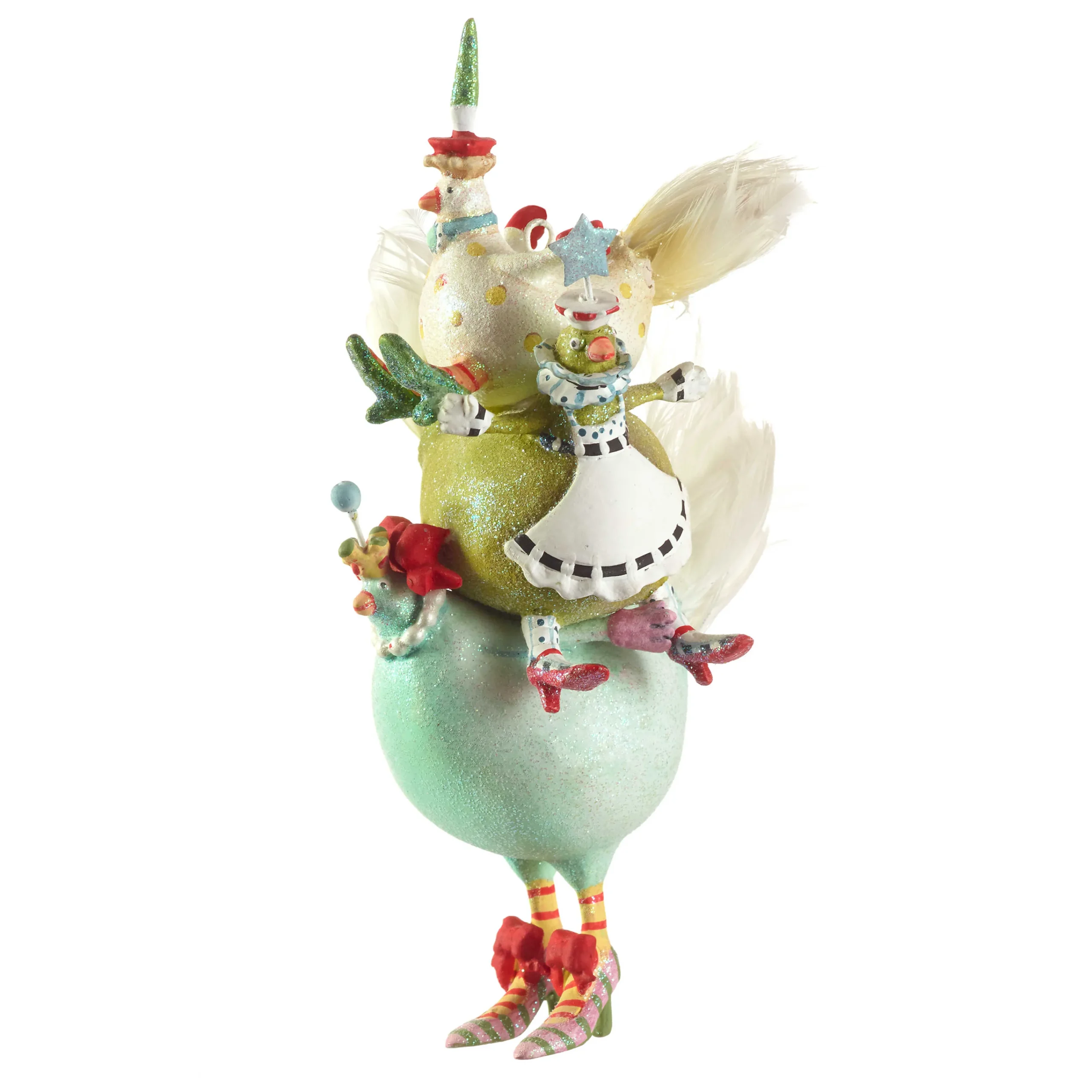 MacKenzie-Childs Patience Brewster 12 Days 3 French Hens Ornament| Holiday