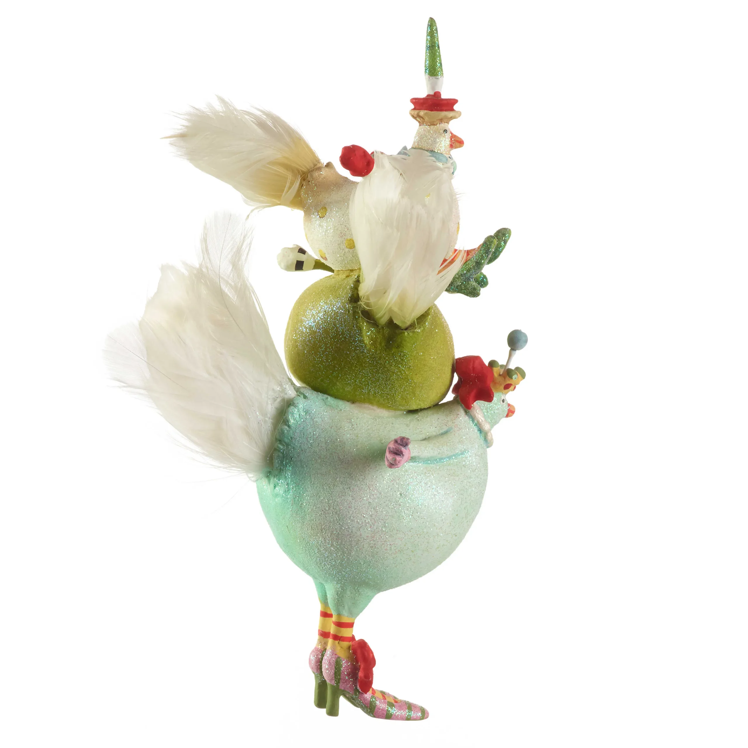 MacKenzie-Childs Patience Brewster 12 Days 3 French Hens Ornament| Holiday