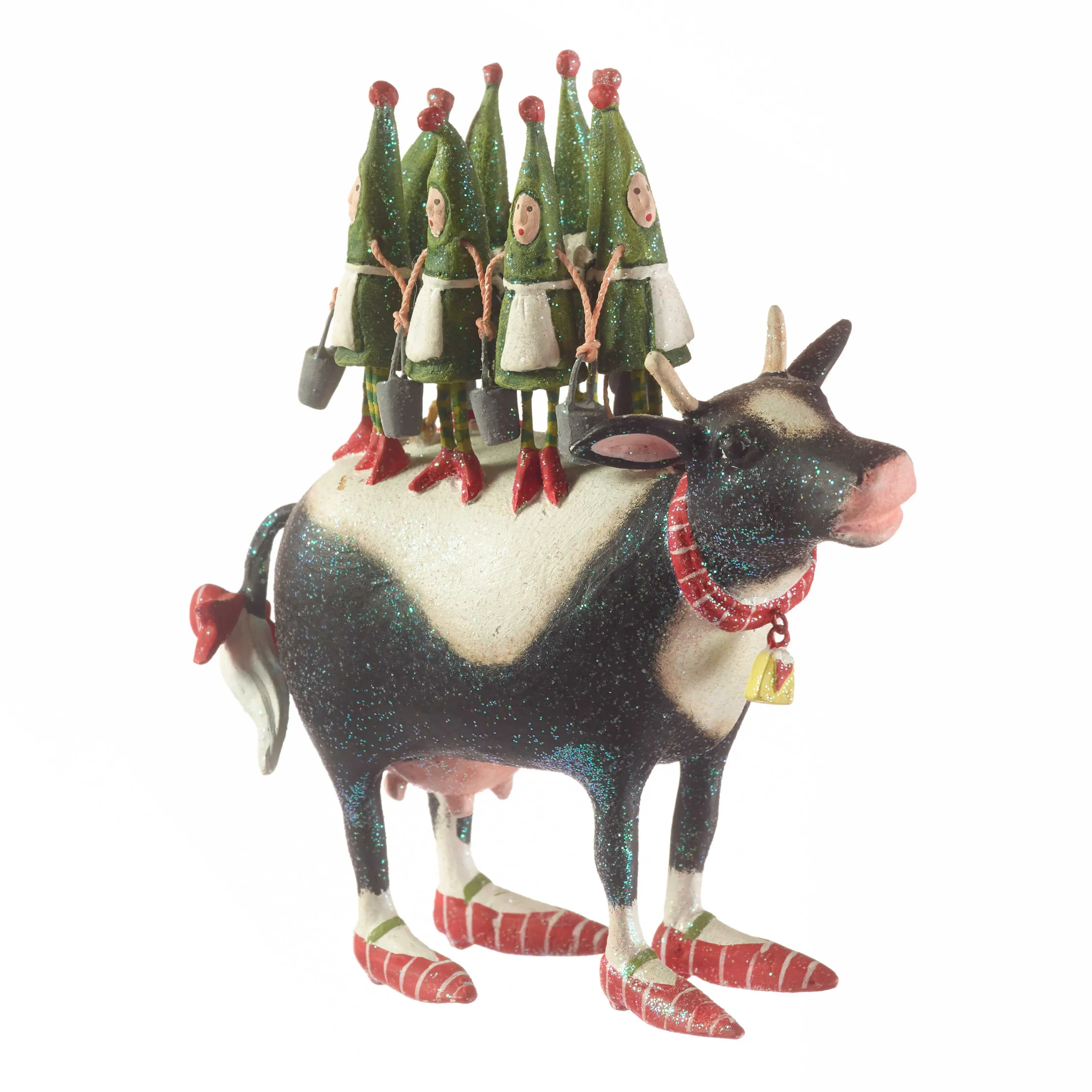 MacKenzie-Childs Patience Brewster 12 Days 8 Maids a-Milking Ornament| Holiday