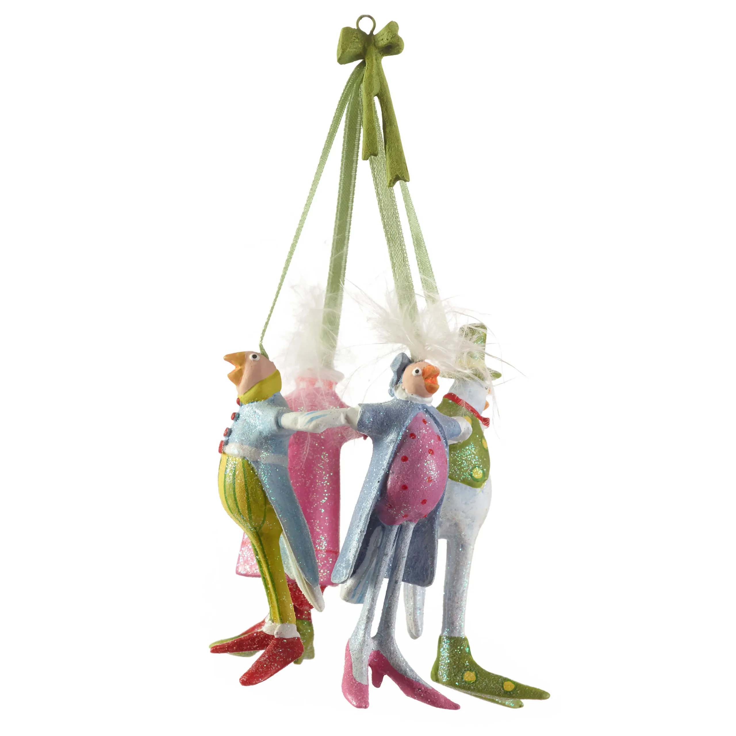 MacKenzie-Childs Patience Brewster 12 Days 4 Calling Birds Ornament| Holiday