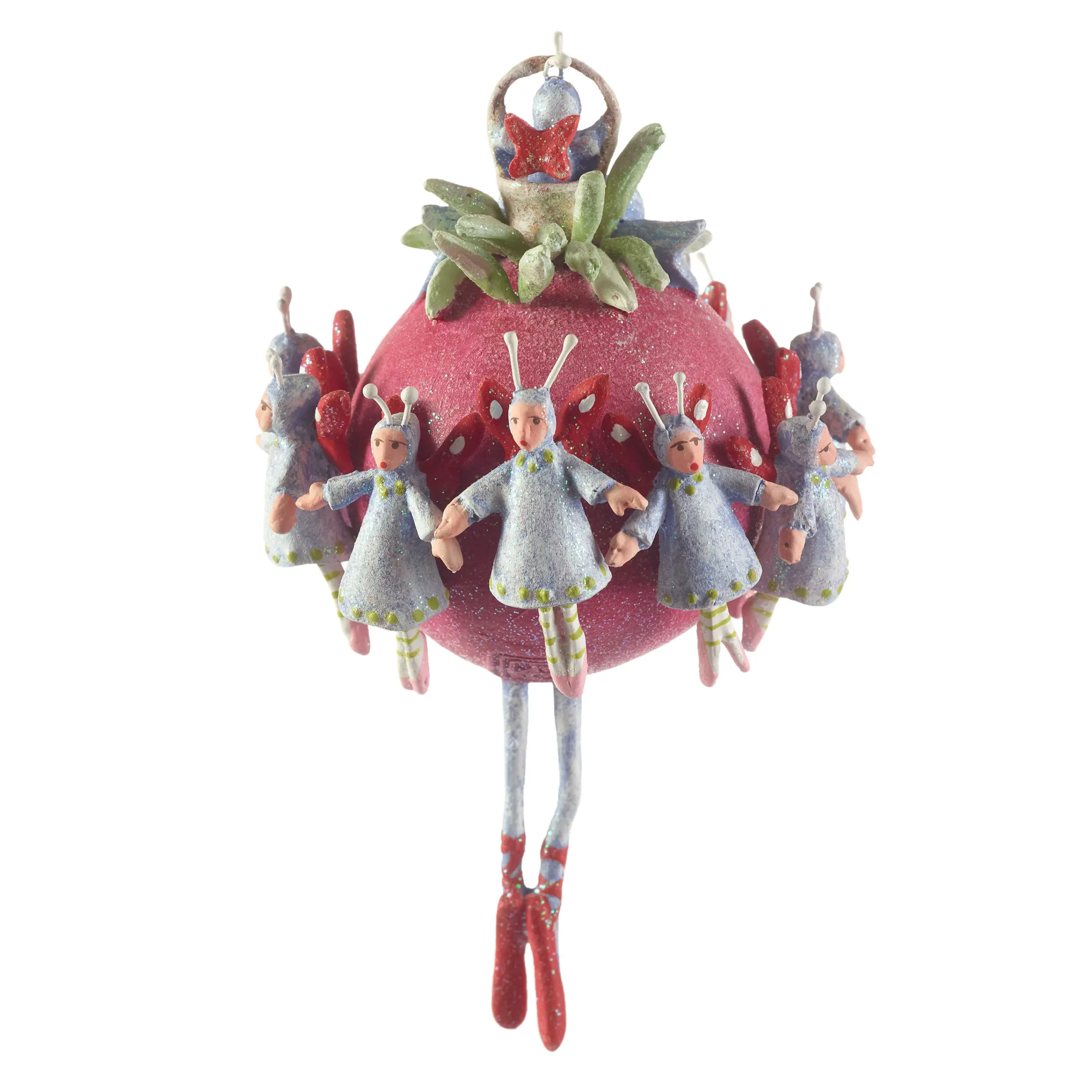 MacKenzie-Childs Patience Brewster 12 Days 11 Ladies Dancing Ornament| Holiday