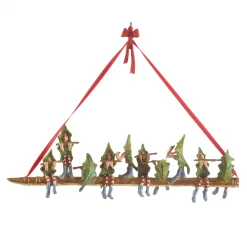 MacKenzie-Childs Patience Brewster 12 Days 10 Pipers Piping Ornament| Holiday