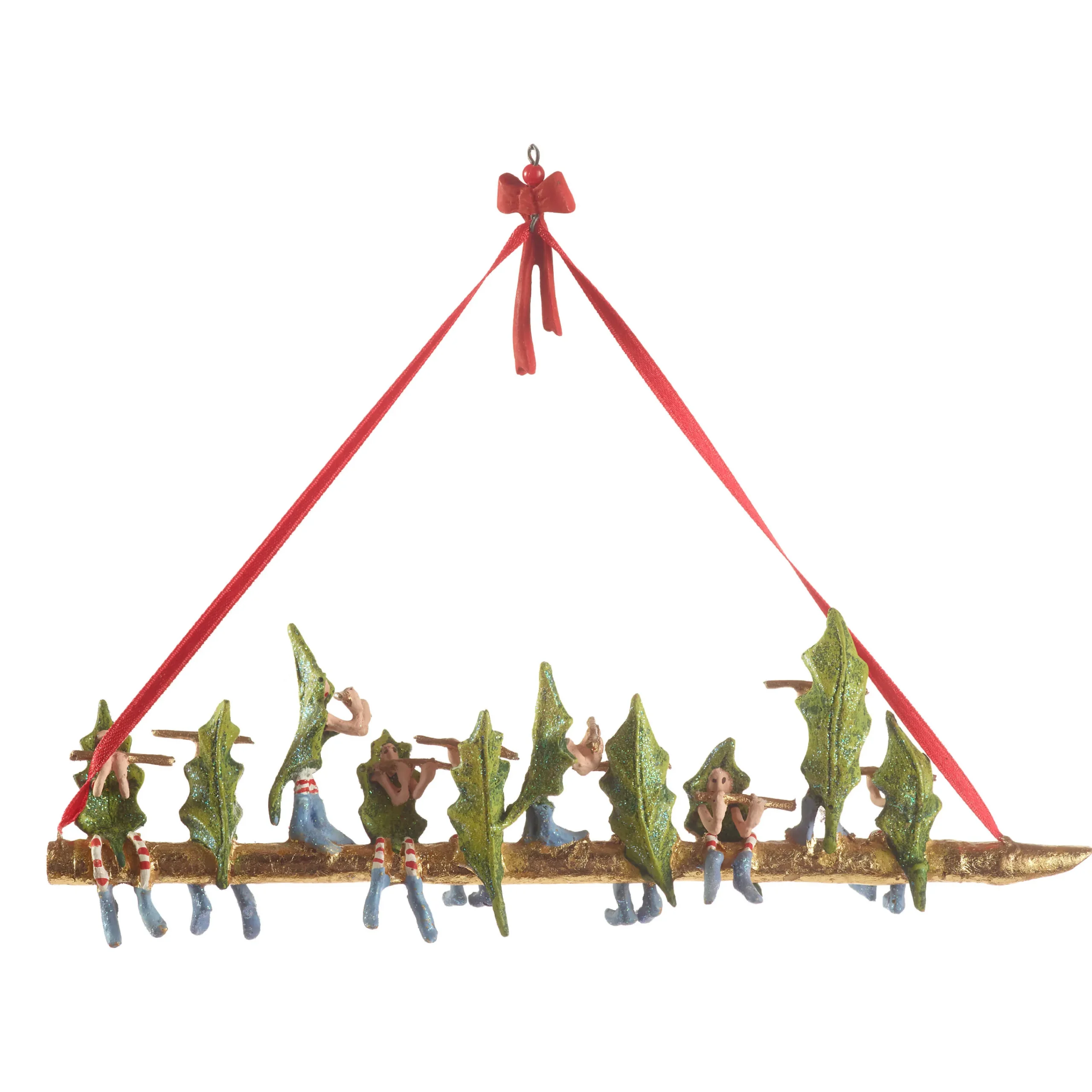 MacKenzie-Childs Patience Brewster 12 Days 10 Pipers Piping Ornament| Holiday