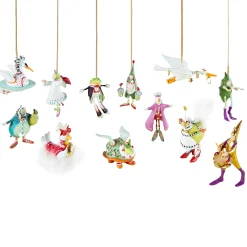 MacKenzie-Childs Patience Brewster 12 Days Mini Ornaments Set| Holiday