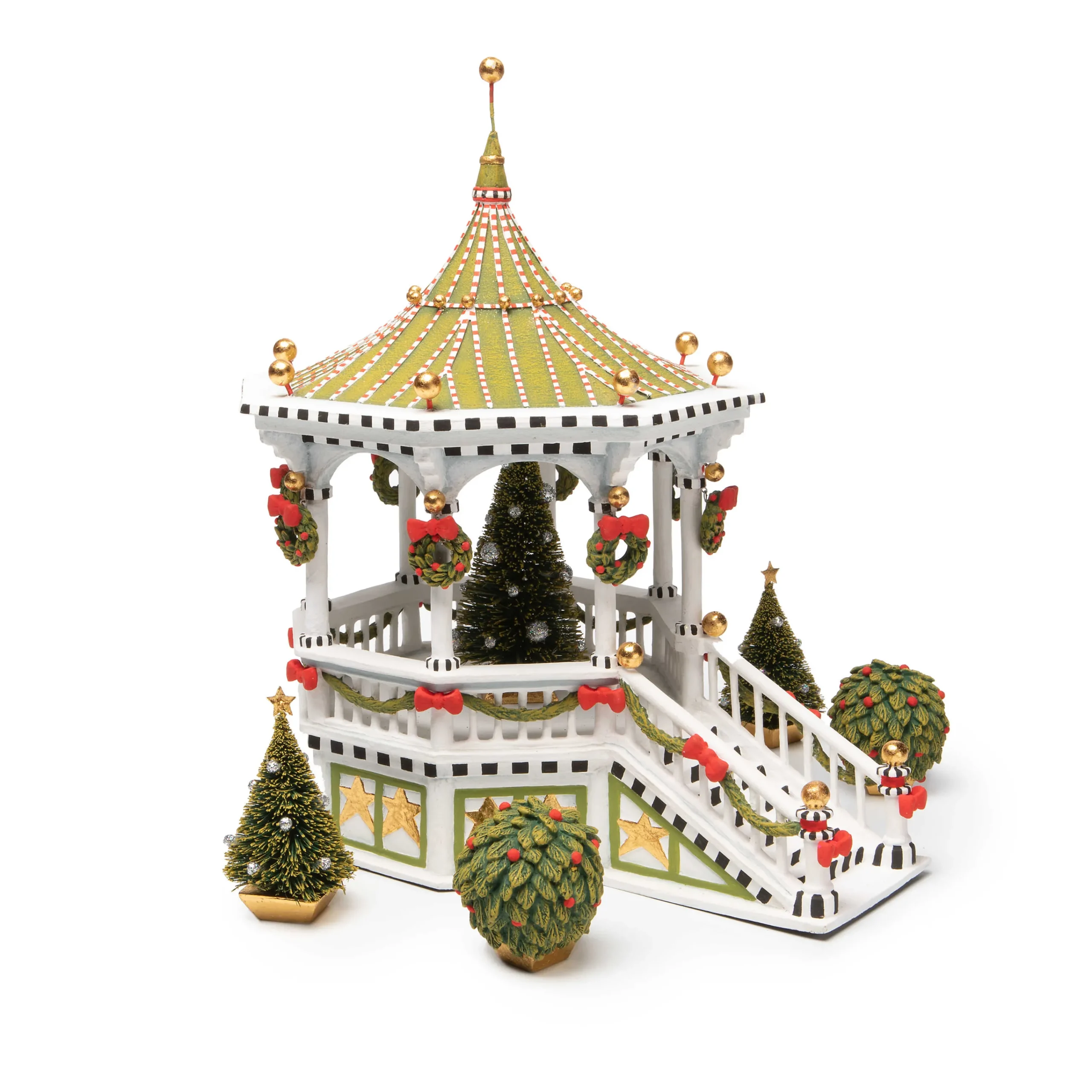 MacKenzie-Childs Patience Brewster Caroler Gazebo Display| Holiday|Room Accents