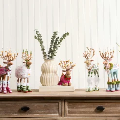 MacKenzie-Childs Patience Brewster Dash Away Reindeer Figure Set| Holiday|Room Accents