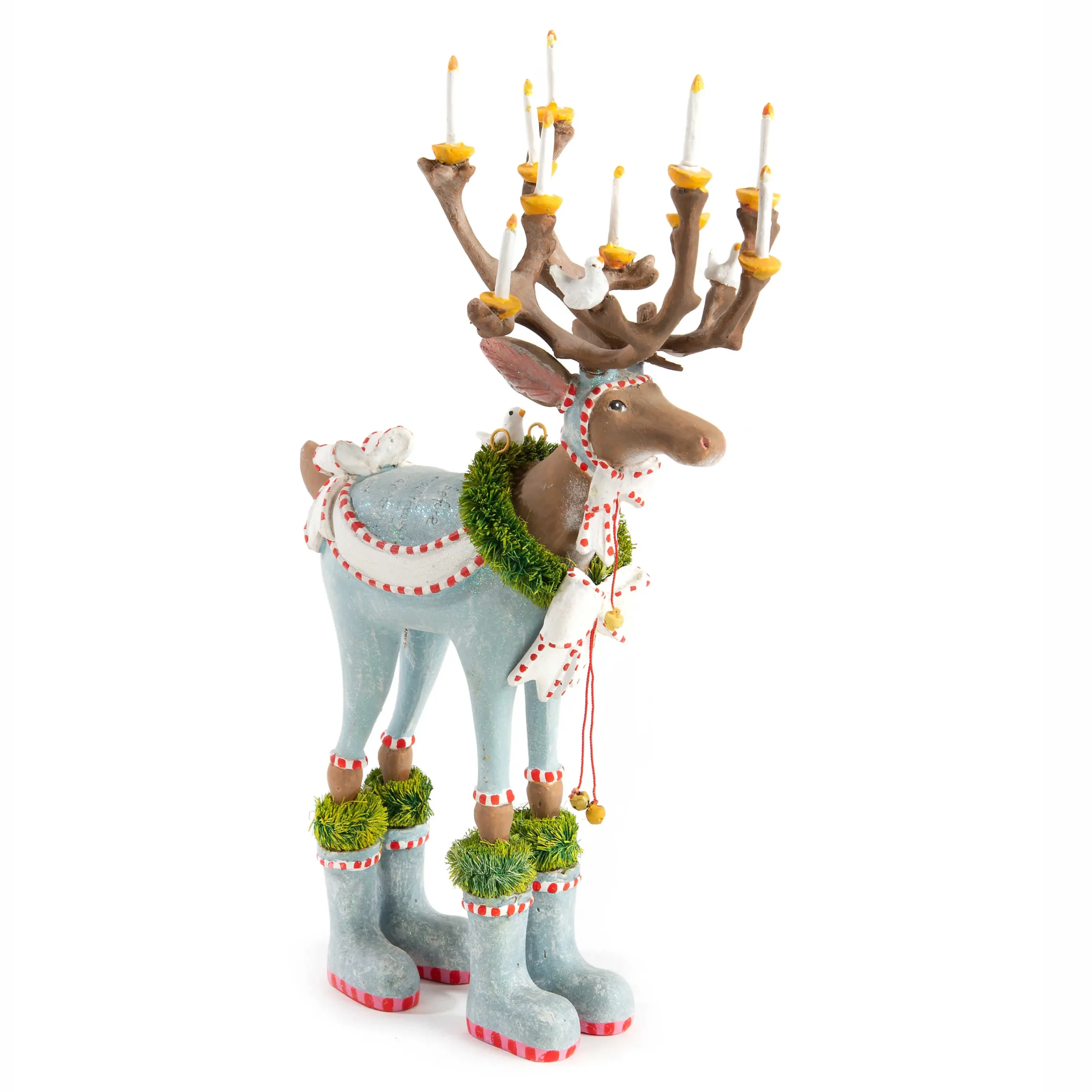 MacKenzie-Childs Patience Brewster Dash Away Dasher Reindeer Figure| Holiday|Room Accents