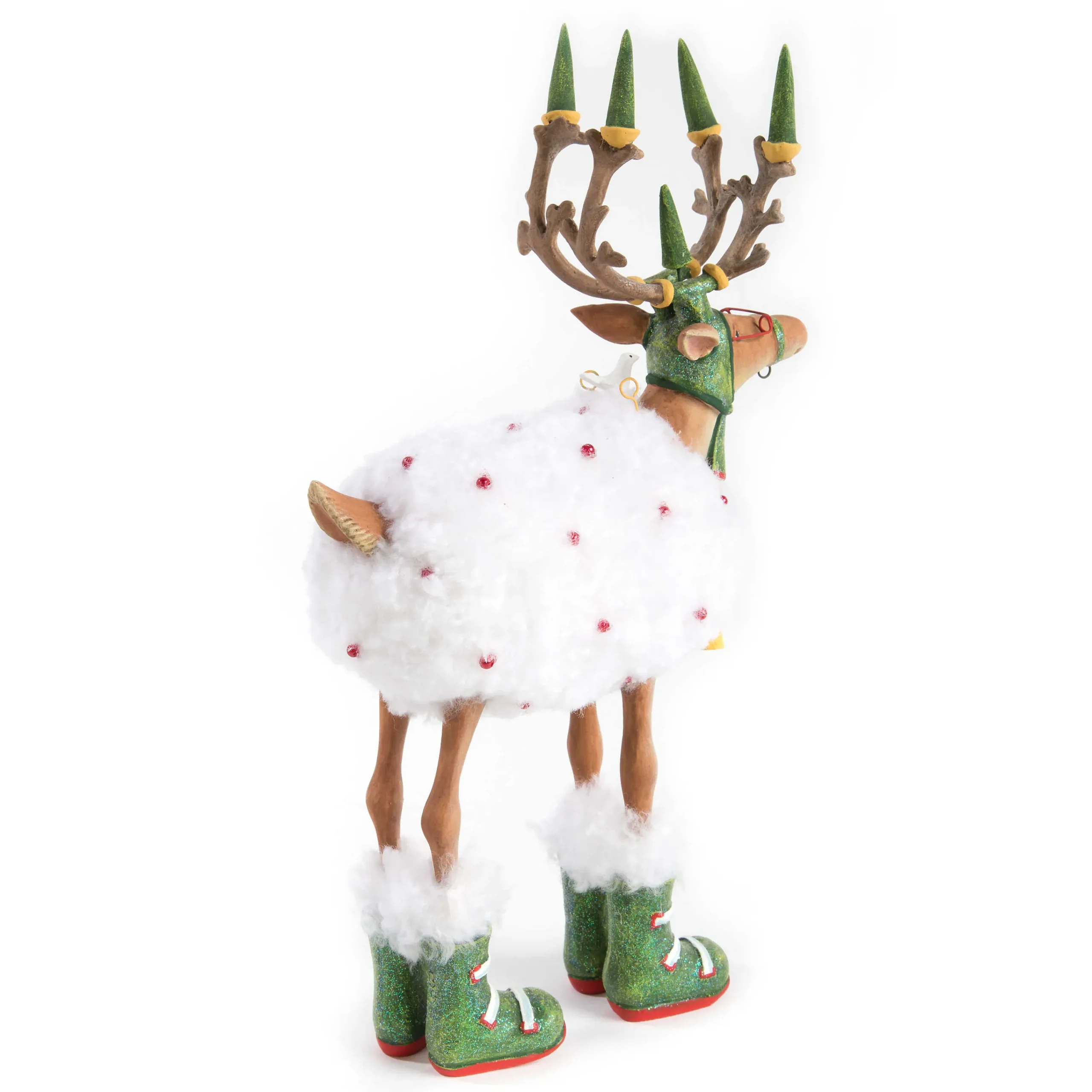 MacKenzie-Childs Patience Brewster Dash Away Blitzen Reindeer Figure| Holiday|Room Accents